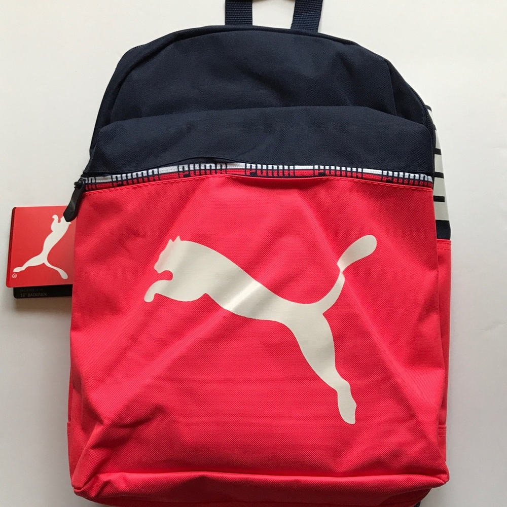 PUMA Evercat Varsity Backpack Navy Blue/Pink